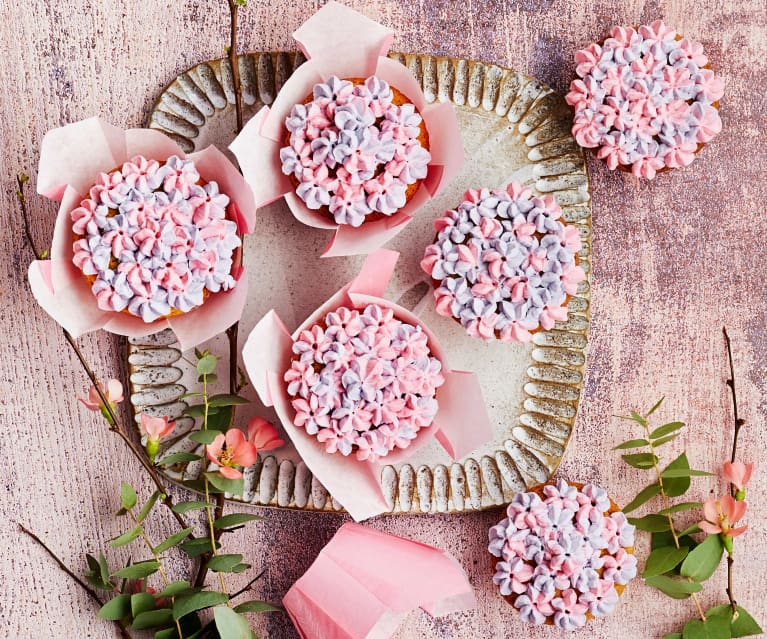 Blumen-Cupcakes