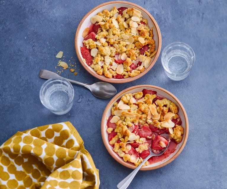 Crumble Fraises et amandes