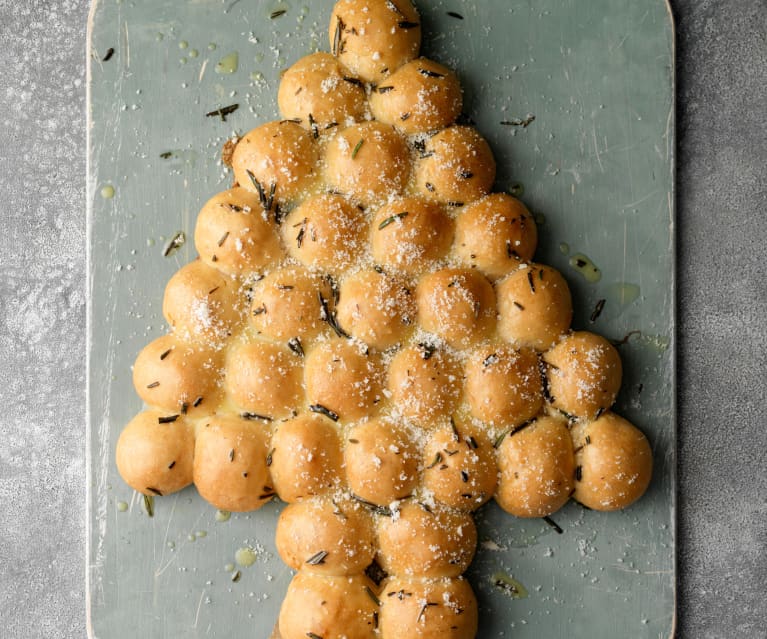 Juletre pull-apart brød