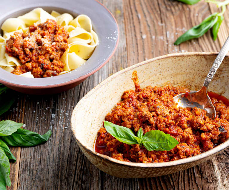 Sous-Vide Sausage Ragù