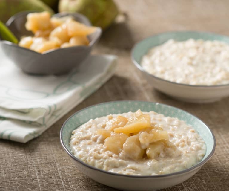 Porridge con composta di pere