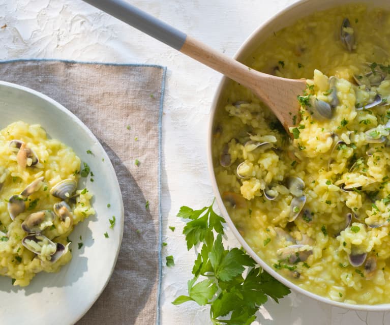 Arroz con coquinas de Huelva