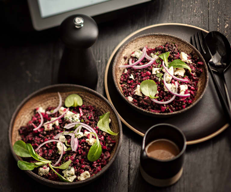 Salade de lentilles beluga