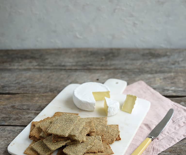 Galletitas saladas de hierbas y sésamo