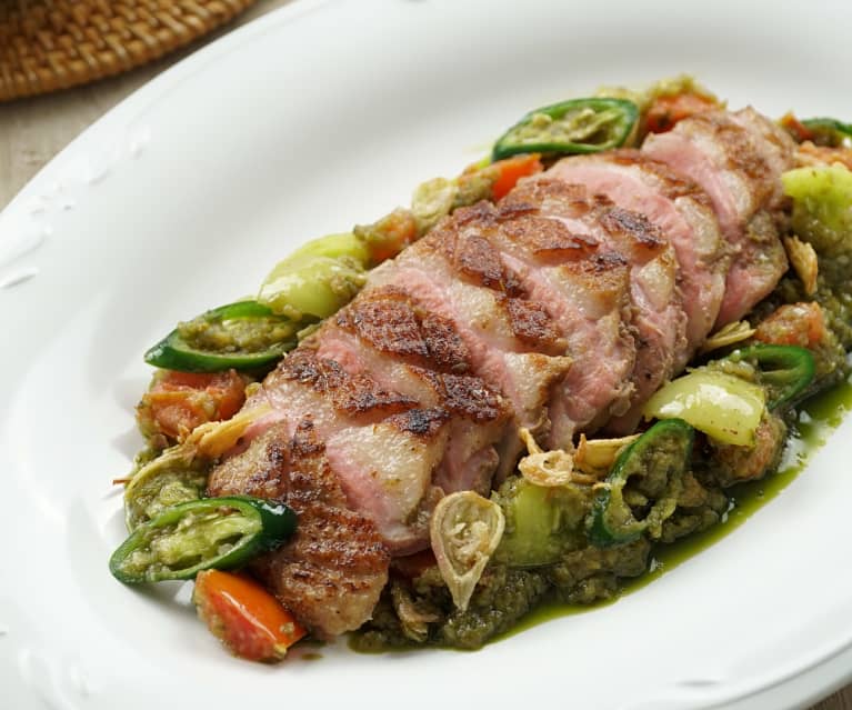 Sous-vide duck breast with green chilli (Chef Degan) - Cookidoo® – the ...