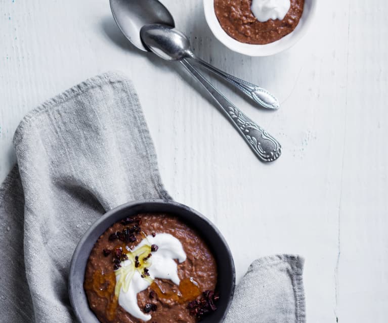 Cacao banana porridge