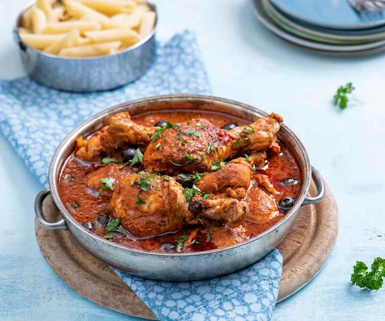 Chicken Drumsticks In Spicy Puttanesca Sauce Cookidoo The Official 