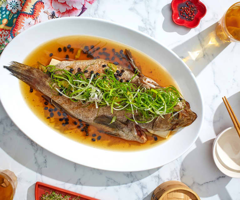 Steamed Fish With Pickled Chilli And Black Beans