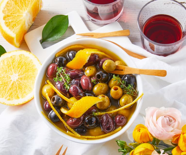 Orange Marinated Olives