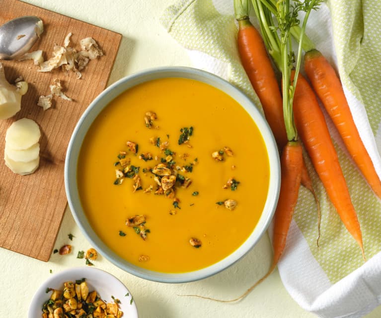 Karotten-Ingwer-Suppe mit Cashew-Topping - Cookidoo® – la plateforme de ...