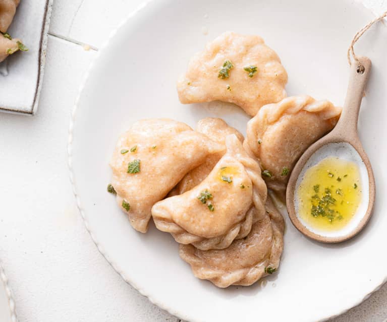 Beignets à la patate douce fourrés à la ricotta