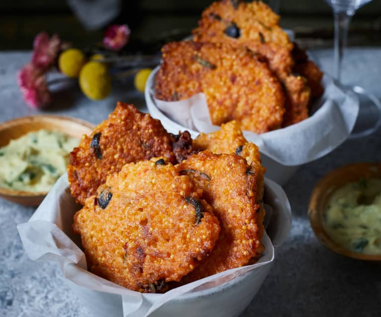 Mediterrane Hirseplätzchen mit Rosmarin