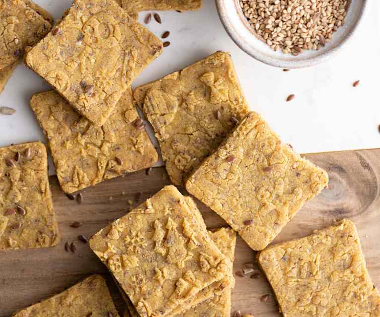 Crackers al formaggio vegan