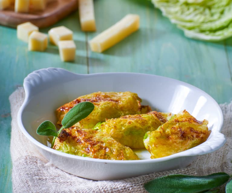 Involtini valtellinesi di verza con patate e formaggi