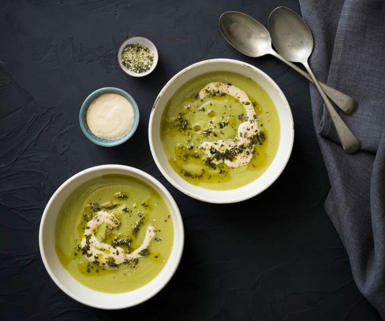 Broccoli Soup With Sage Oil Cookidoo The Official Thermomix