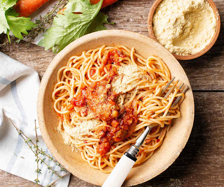 Sauce végétalienne façon bolognaise