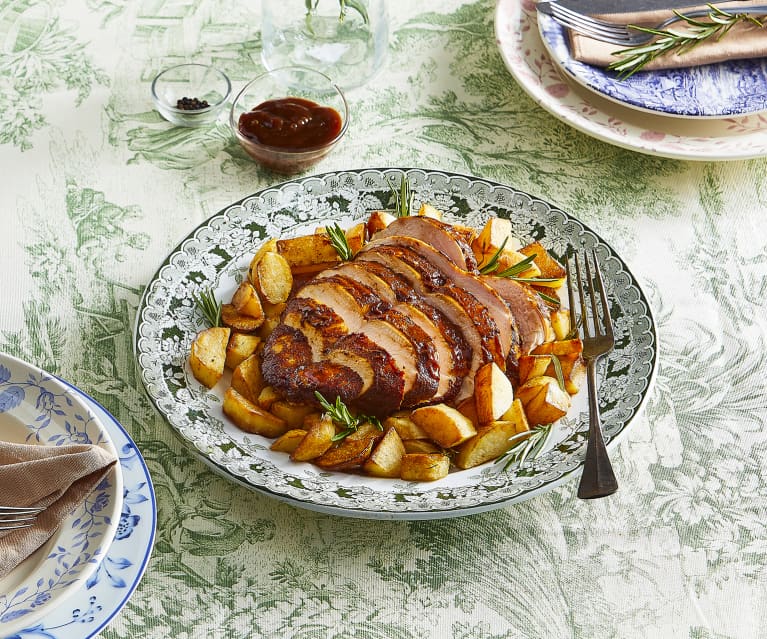 Tagliata di pollo in salsa BBQ