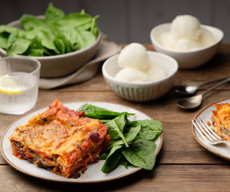 Lasagna cu pesto din roșii deshidratate; Sorbet de limoncello