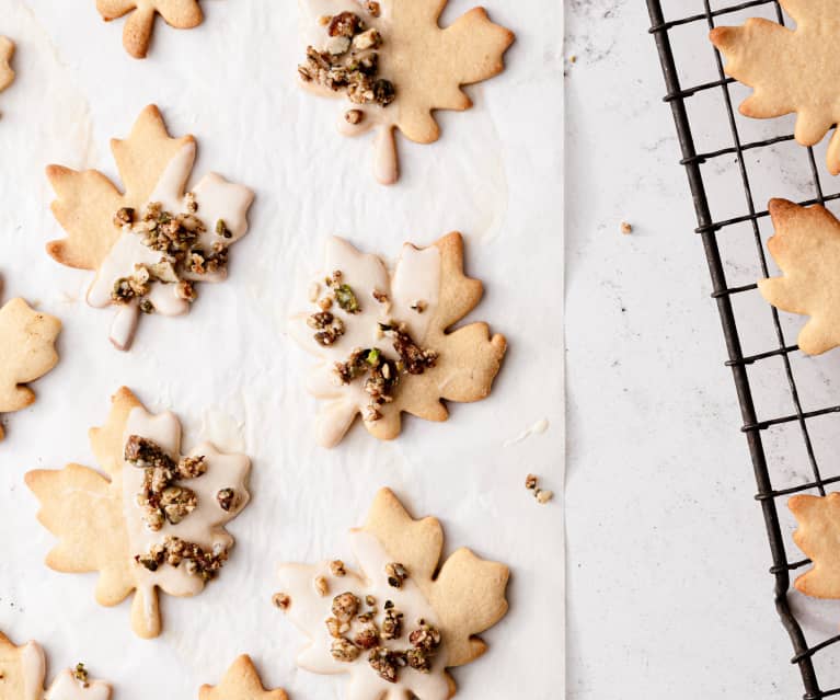 Galletas de mantequilla y jarabe de maple