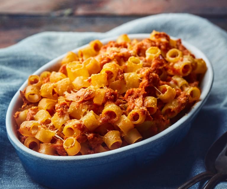 Timballo di pasta al tonno (per 1 persona)