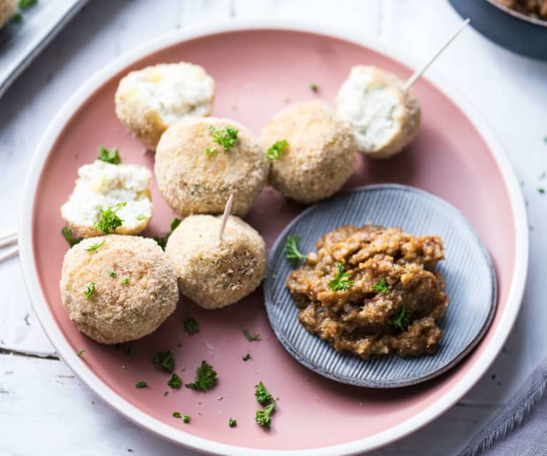 Chicken Meatballs with Red Pesto