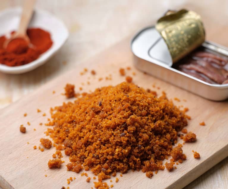 Pangrattato alle acciughe e paprika