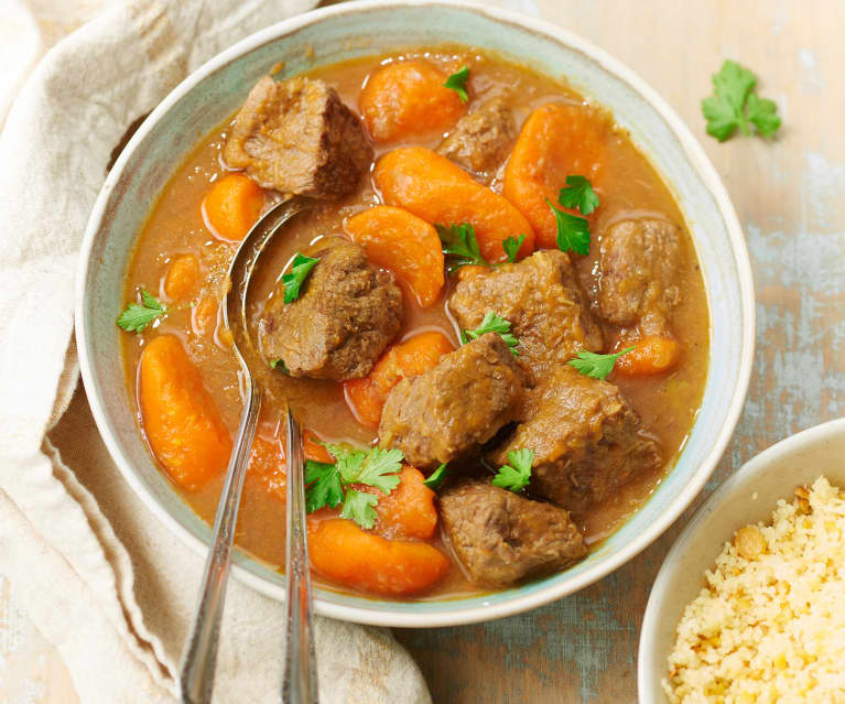 Boeuf braisé aux carottes : Recette de Boeuf braisé aux carottes