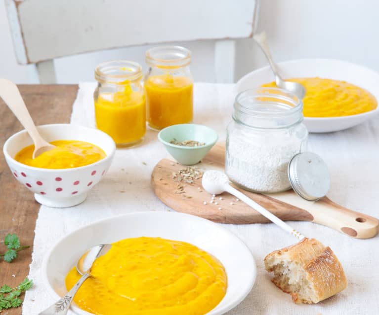 Velouté anisé à la courge et au fenouil