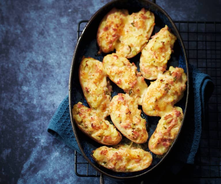 Pommes de terre farcies à la choucroute et au fromage à raclette