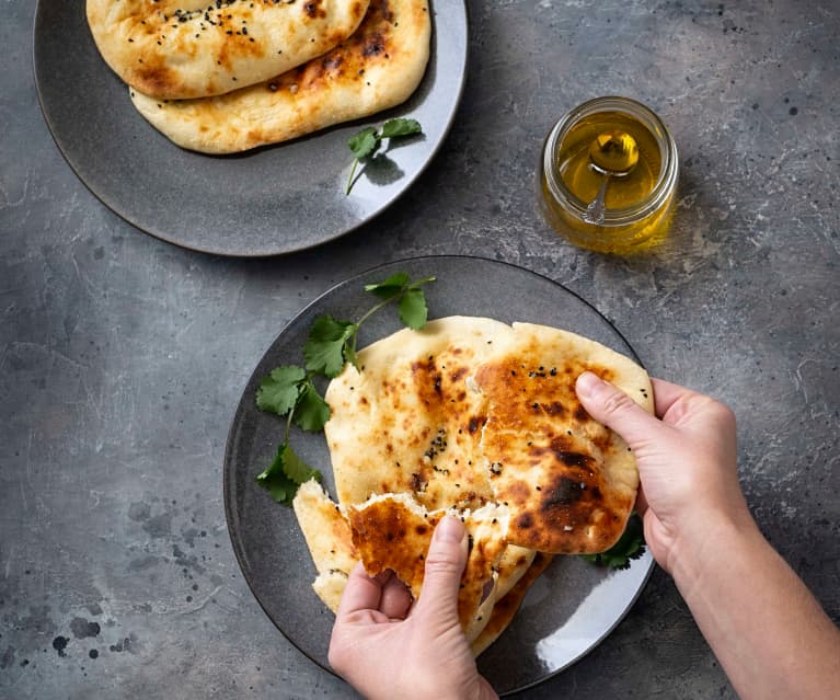 Garlic and coriander naan