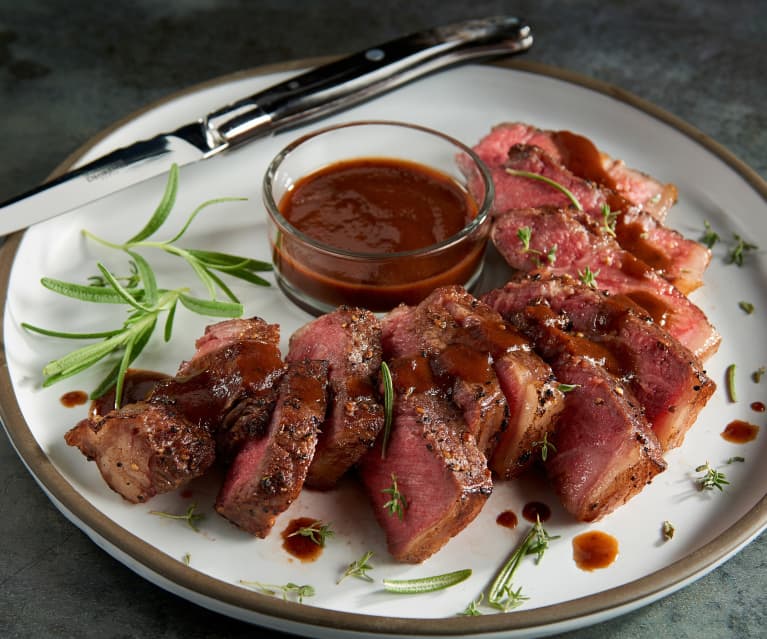 Sous-Vide Rib Eye with Rosemary and Herb seasoning - Dad With A Pan