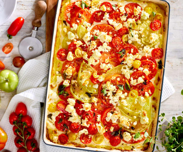 Buntes Tomatengratin