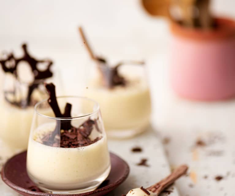 Mousse au chocolat blanc à l'aquafaba