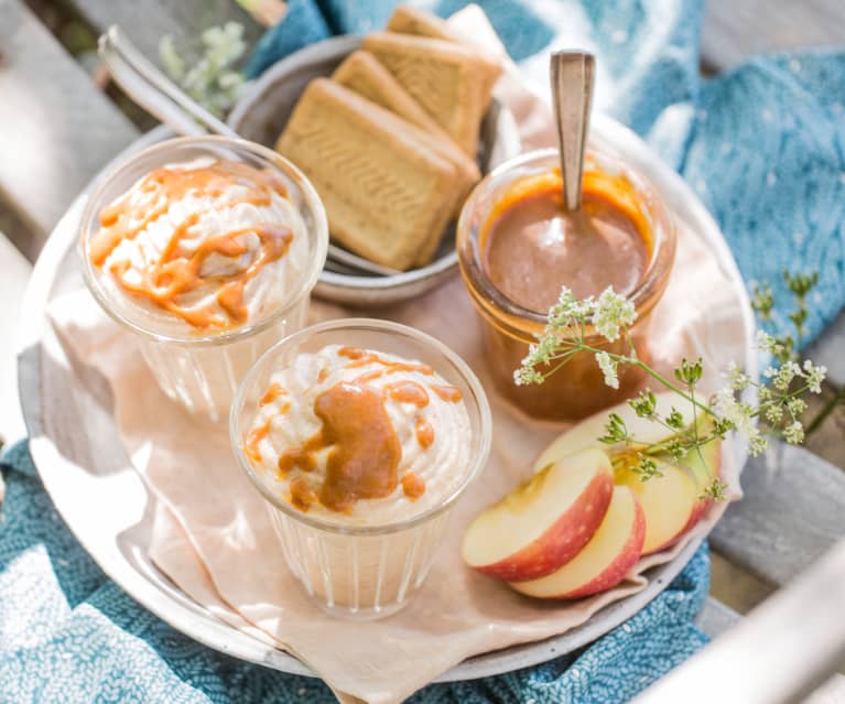 Mousse de pomme au caramel beurre salé