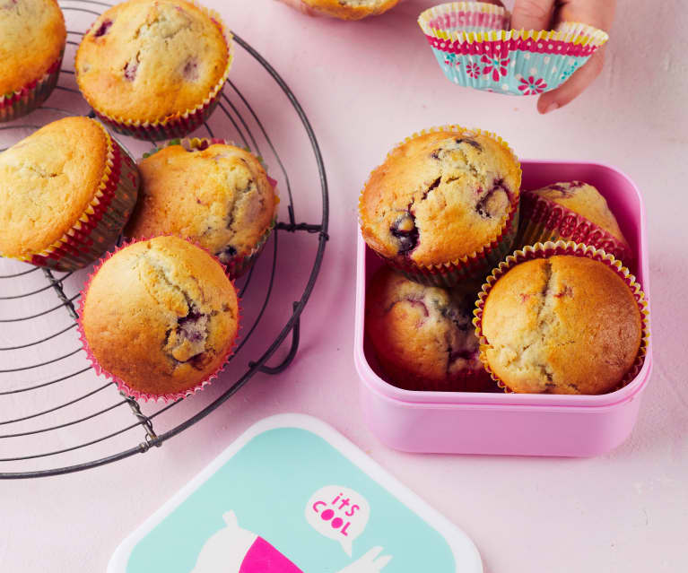 Muffins aux fruits rouges