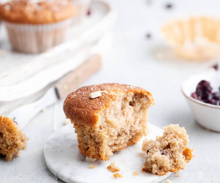 Muffins à la banane et aux canneberges