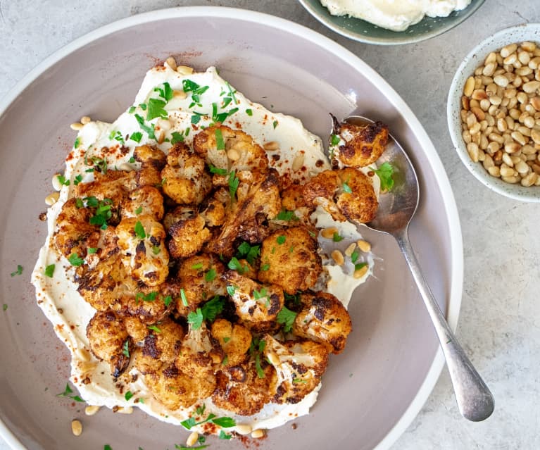 Hummus board with shredded lamb (Diabetes)