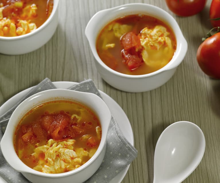 Tomato-egg drop soup - Cookidoo® – the official Thermomix® recipe platform