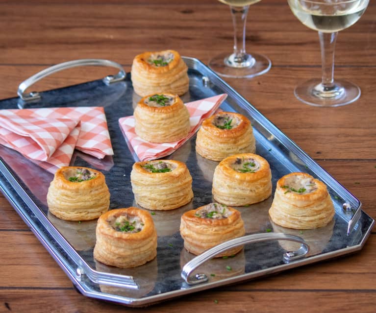 Mushroom and chicken vol-au-vents