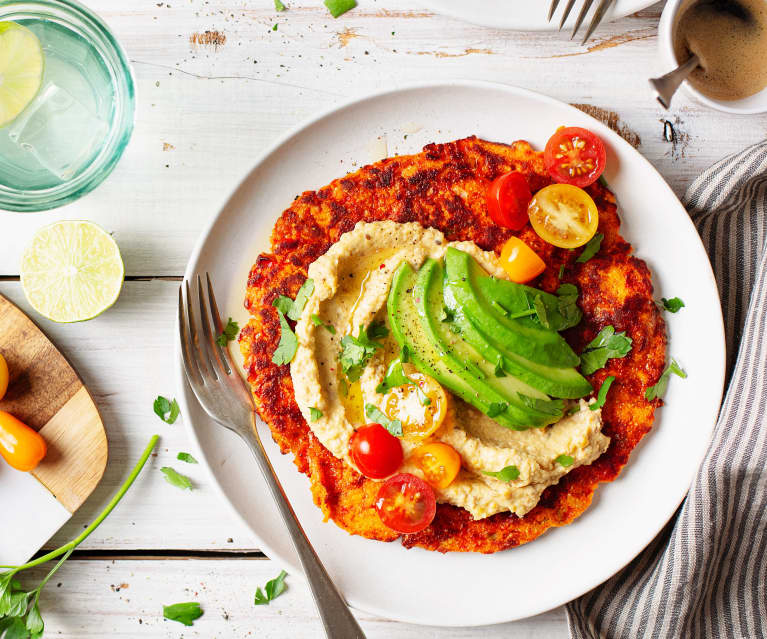 Hummus con harina de garbanzo