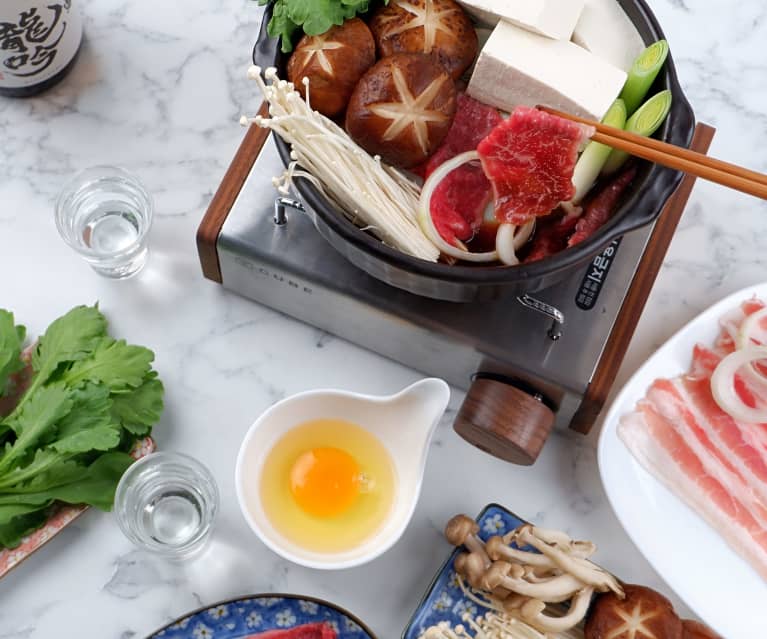 Sukiyaki (Japanese Beef Hot Pot) - Roti n Rice