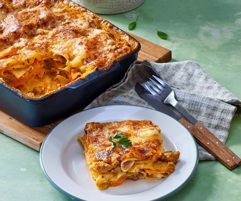 Mairübchen-Möhren-Lasagne