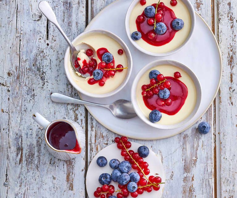 Pannacotta aux fruits rouges