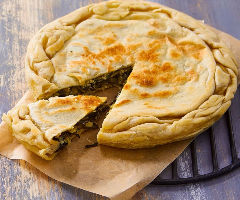 Torta di bietole e pecorino in padella 