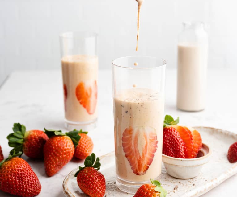 Smoothie fraise-chocolat