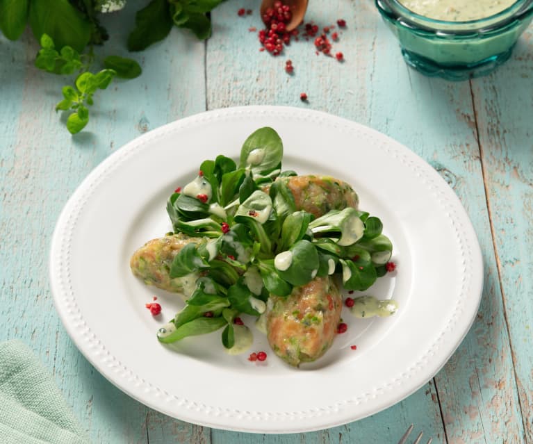 Spargel-Lachs-Tatar mit Vogerlsalat - Cookidoo® – das offizielle ...