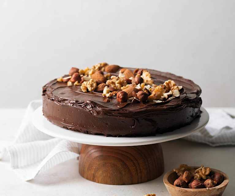 Torta al cioccolato e frutta secca (senza glutine)