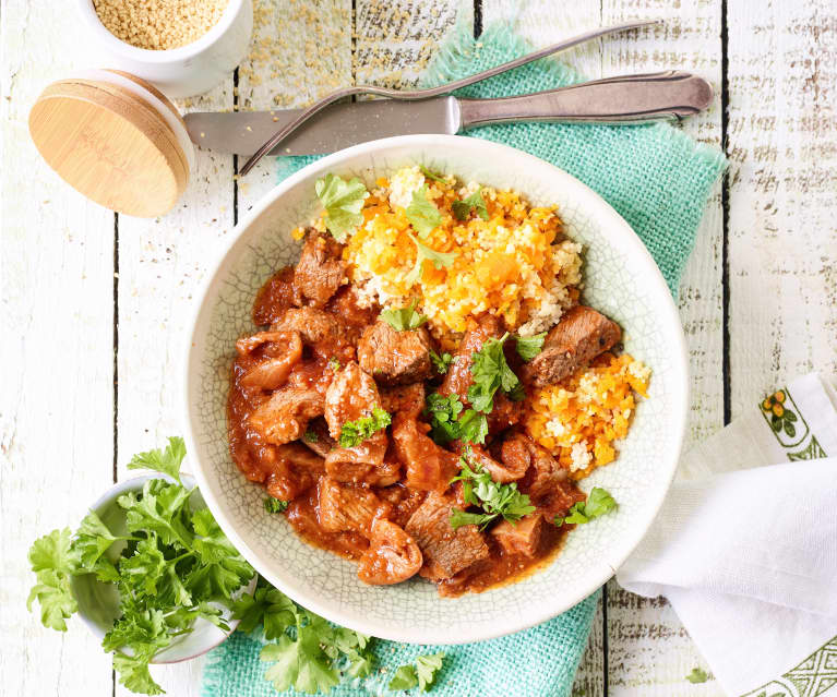 Lammragout mit Möhrencouscous