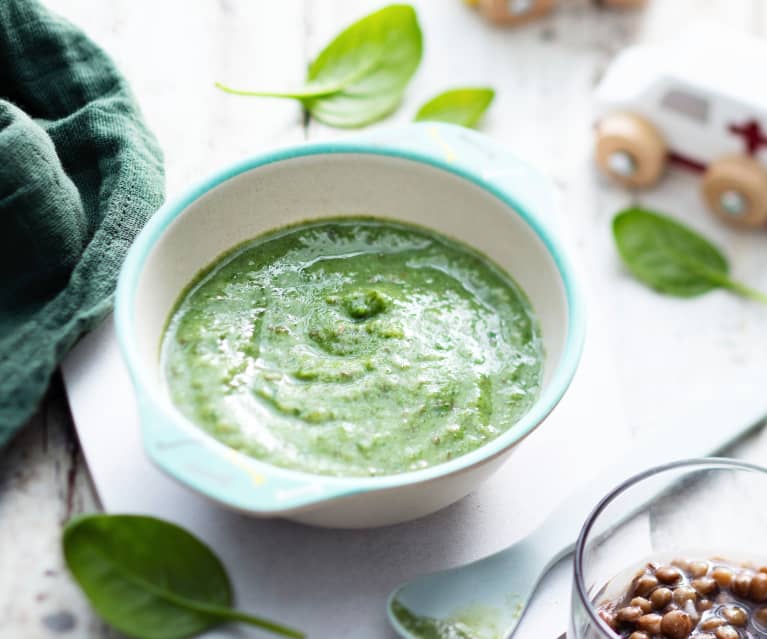 Lentil, Spinach and Cauliflower Purée