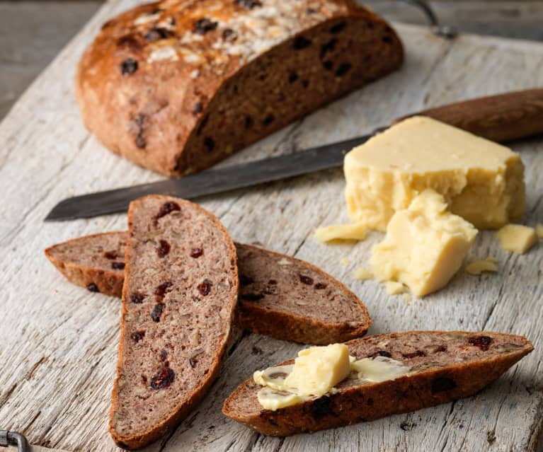 Pecan and Cranberry Rye Bread